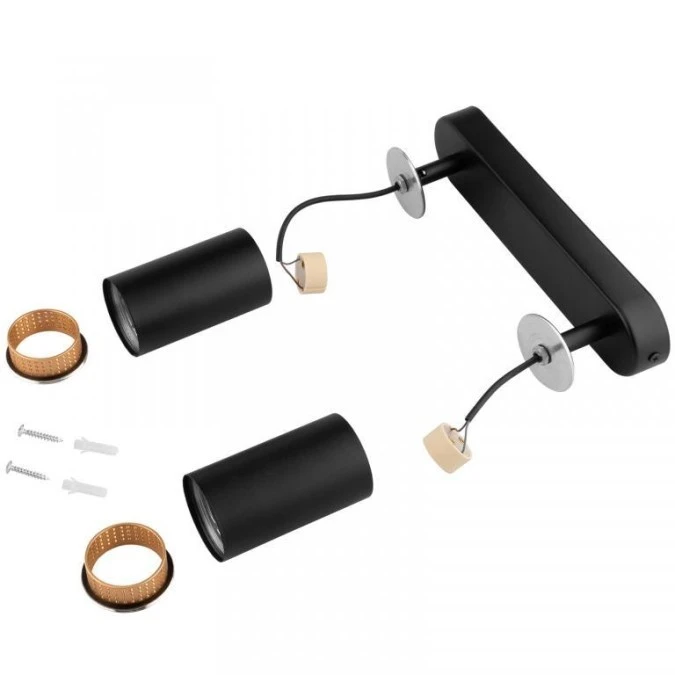 Lampa Sufitowa SPOT TUBA Reflektor Oprawa GU10 Czarny ELIGIS LUMILED