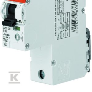Wyłącznik nadmiarowo-prądowy, 1P, charakterystyka E selektywna, 20A, 25kA, AC | S751DR-E20 2CDH781001R0202