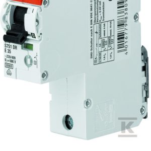 Wyłącznik nadmiarowo-prądowy, 1P, charakterystyka E selektywna, 35A, 25kA, AC | S751DR-E35 2CDH781001R0352