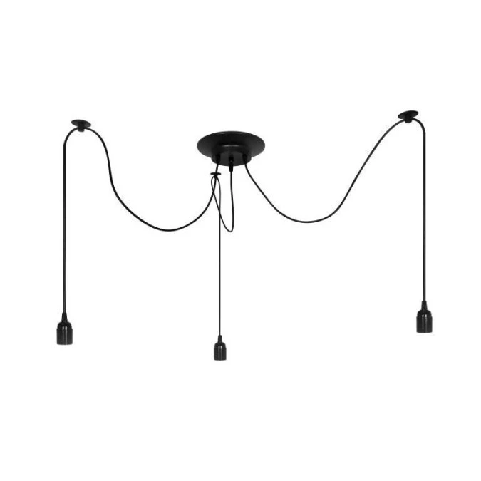 Lampa wisząca ARANEA 3xE27 czarny EDO777187 EDO