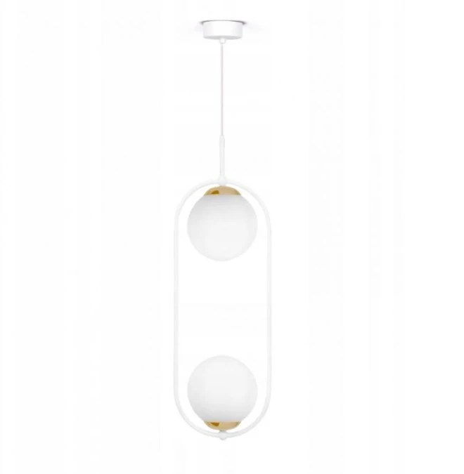 Lampa wisząca ARLENA, białe szklane klosze, na E14 do salonu K‑5301 Kaja Lighting