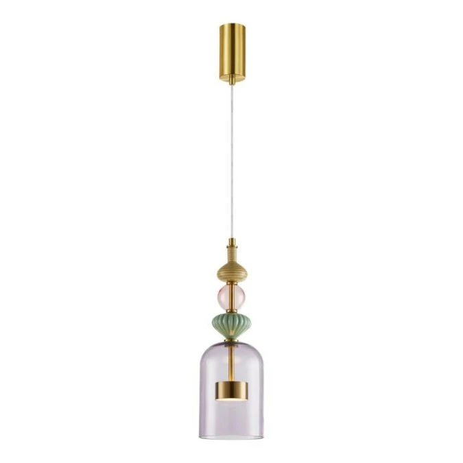 Lampa wisząca ARTE 12W LED śr. 13cm mosiądz ML0359 Milagro