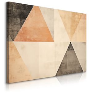 Obraz Ścienny Do Salonu Abstrakcja Trójkąty Wzór Geometryczny Boho 30x20cm 752165