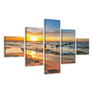 Obraz Ścienny Morze Bałtyckie PEJZAŻ Efekt 3D 150x90cm 139152