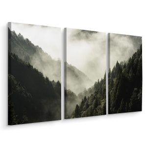 Obraz Ścienny Tryptyk LEŚNY KRAJOBRAZ 3D 120x80cm 138479 Obraz Ścienny Tryptyk LEŚNY KRAJOBRAZ 3D 120x80cm 138479