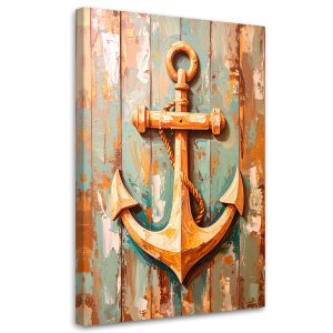Obraz Shabby Chic do salonu biura, Kotwica morska 30×45 886225 Obraz Shabby Chic do salonu biura, Kotwica morska 30×45 886225