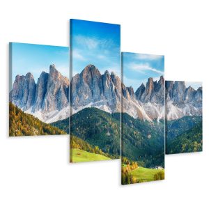 Obraz Tetraptyk Krajobraz Górski Efekt 3D 80x50cm 136933 Obraz Tetraptyk Krajobraz Górski Efekt 3D 80x50cm 136933