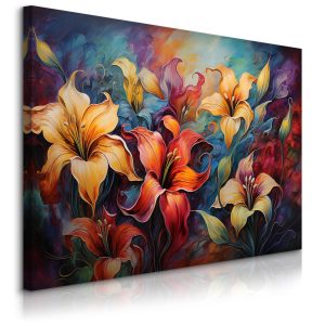 Obraz Tropikalne Kwiaty 120x80cm 752159 Obraz Tropikalne Kwiaty 120x80cm 752159