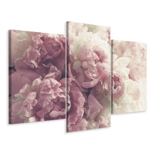 Obraz TRYPTYK Bukiet Piwonii Kwiaty Natura 150x100cm 136811 Obraz TRYPTYK Bukiet Piwonii Kwiaty Natura 150x100cm 136811