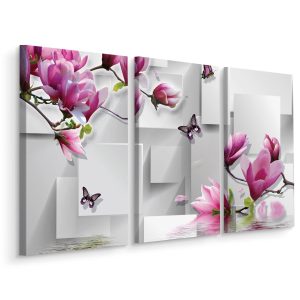 Obraz Tryptyk MAGNOLIE Motyle Figury 3D 180x120cm 138893 Obraz Tryptyk MAGNOLIE Motyle Figury 3D 180x120cm 138893