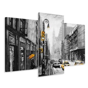 Obraz TRYPTYK Ulice Nowego Jorku Abstrakcja 150x100cm 135753 Obraz TRYPTYK Ulice Nowego Jorku Abstrakcja 150x100cm 135753