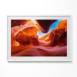 Obraz w białej ramie, Pejzaż skały kanionu 100x70cm 414218 Obraz w białej ramie, Pejzaż skały kanionu 100x70cm 414218
