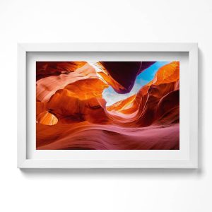 Obraz w białej ramie, Pejzaż skały kanionu 30×20 cm 414195 Obraz w białej ramie, Pejzaż skały kanionu 30×20 cm 414195