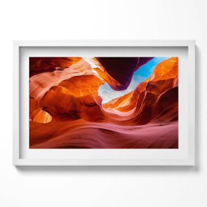 Obraz w białej ramie, Pejzaż skały kanionu 60×40 cm 414241 Obraz w białej ramie, Pejzaż skały kanionu 60×40 cm 414241