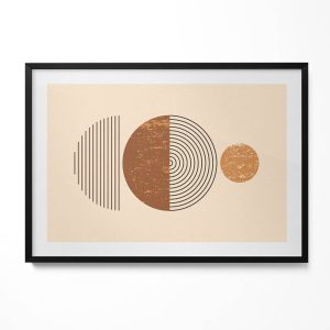 Obraz w czarnej ramie, Geometryczna sztuka 100x70cm 414142 Obraz w czarnej ramie, Geometryczna sztuka 100x70cm 414142