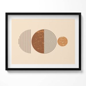Obraz w czarnej ramie, Geometryczna sztuka 80×60 cm 414365 Obraz w czarnej ramie, Geometryczna sztuka 80×60 cm 414365