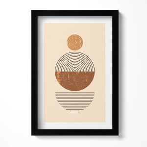 Obraz w czarnej ramie MDF, Geometryczna sztuka, 20×30 cm 414173 Obraz w czarnej ramie MDF, Geometryczna sztuka, 20×30 cm 414173
