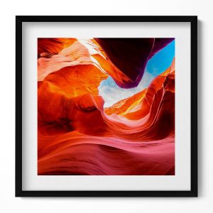 Obraz w czarnej ramie MDF, Pejzaż skały kanionu 50×50 cm 414183 Obraz w czarnej ramie MDF, Pejzaż skały kanionu 50×50 cm 414183