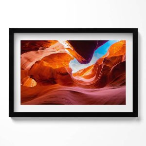 Obraz w czarnej ramie, Pejzaż skały kanionu 60×40 cm 414196 Obraz w czarnej ramie, Pejzaż skały kanionu 60×40 cm 414196
