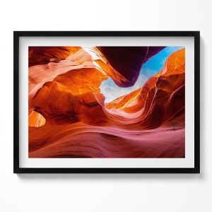 Obraz w czarnej ramie, Pejzaż skały kanionu 80×60 cm 414171 Obraz w czarnej ramie, Pejzaż skały kanionu 80×60 cm 414171