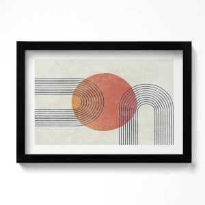 Obraz w czarnej ramie, Sztuka nowoczesna 30×20 cm 414144 Obraz w czarnej ramie, Sztuka nowoczesna 30×20 cm 414144