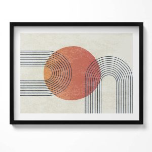 Obraz w czarnej ramie, Sztuka nowoczesna 80×60 cm 414276 Obraz w czarnej ramie, Sztuka nowoczesna 80×60 cm 414276