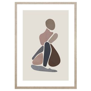 Obraz w ramie Abstract Silhouetta No.1 53×73 cm 230512