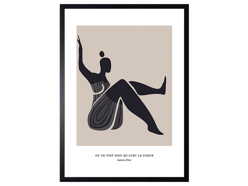 Obraz w ramie Abstract Woman Shape No.2 53x73 cm 230559