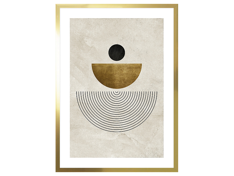 Obraz w ramie Abstract Zen Forms 53x73 cm 230555
