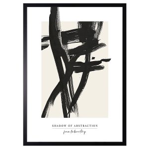 Obraz w ramie Black Abstract No. 1 53×73 cm 230312 Obraz w ramie Black Abstract No. 1 53×73 cm 230312