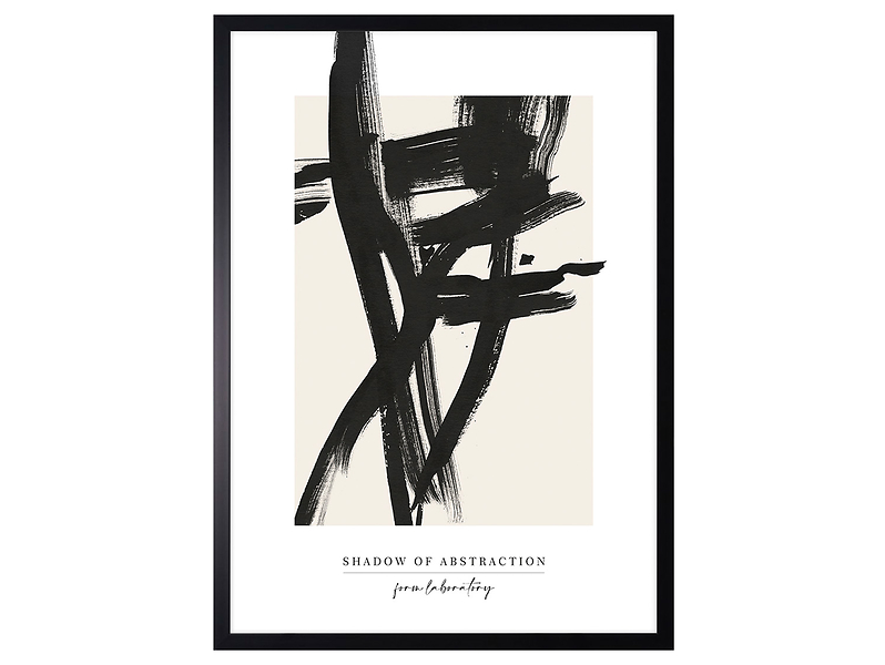 Obraz w ramie Black Abstract No. 1 53x73 cm 230312