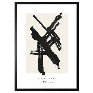 Obraz w ramie Black Abstract No. 2 53×73 cm 230313 Obraz w ramie Black Abstract No. 2 53×73 cm 230313