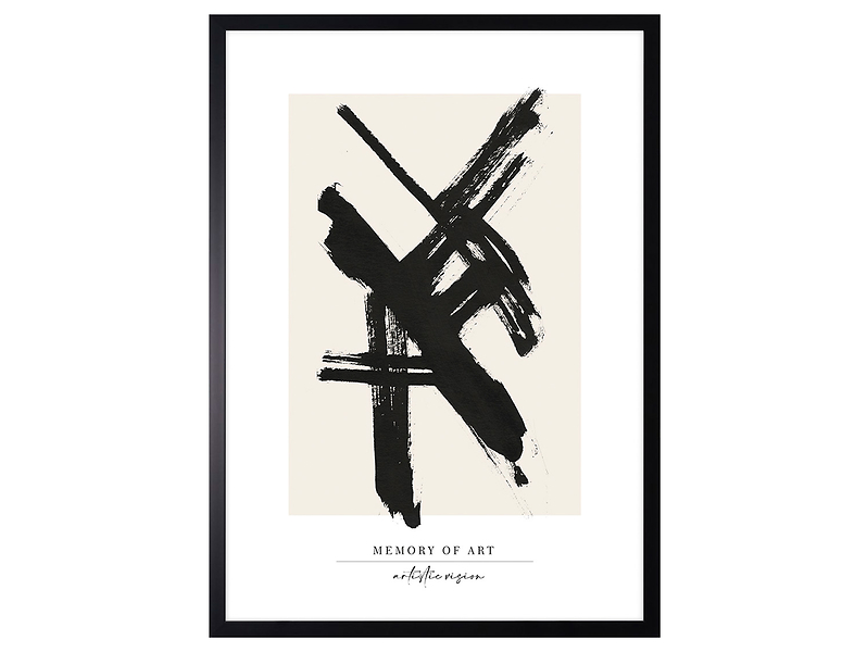 Obraz w ramie Black Abstract No. 2 53x73 cm 230313
