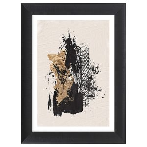 Obraz w ramie Black Spiral Abstract 65×85 cm 230324 Obraz w ramie Black Spiral Abstract 65×85 cm 230324