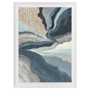 Obraz w ramie Blue Flows No.2 58×78 cm 935056 Obraz w ramie Blue Flows No.2 58×78 cm 935056