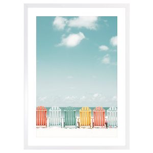 Obraz w ramie Colorful Beach Chairs 53×73 cm 230440 Obraz w ramie Colorful Beach Chairs 53×73 cm 230440