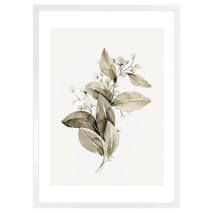 Obraz w ramie Delicate Watercolor Leaf No.2 53×73 cm 230380