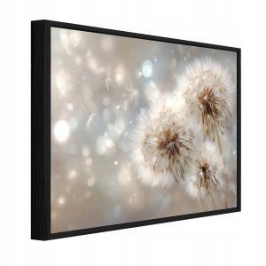 Obraz W Ramie Dmuchawce Beżowy Na Płótnie Do Sypialni Salonu 60×40 974235 Obraz W Ramie Dmuchawce Beżowy Na Płótnie Do Sypialni Salonu 60×40 974235