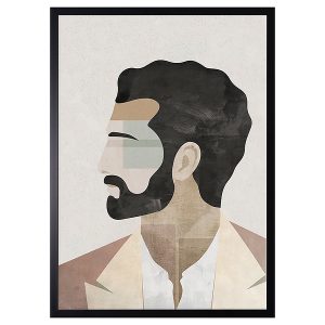 Obraz w ramie Elegant Man In Abstract 53×73 cm 230515 Obraz w ramie Elegant Man In Abstract 53×73 cm 230515