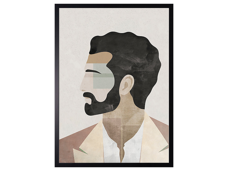 Obraz w ramie Elegant Man In Abstract 53x73 cm 230515