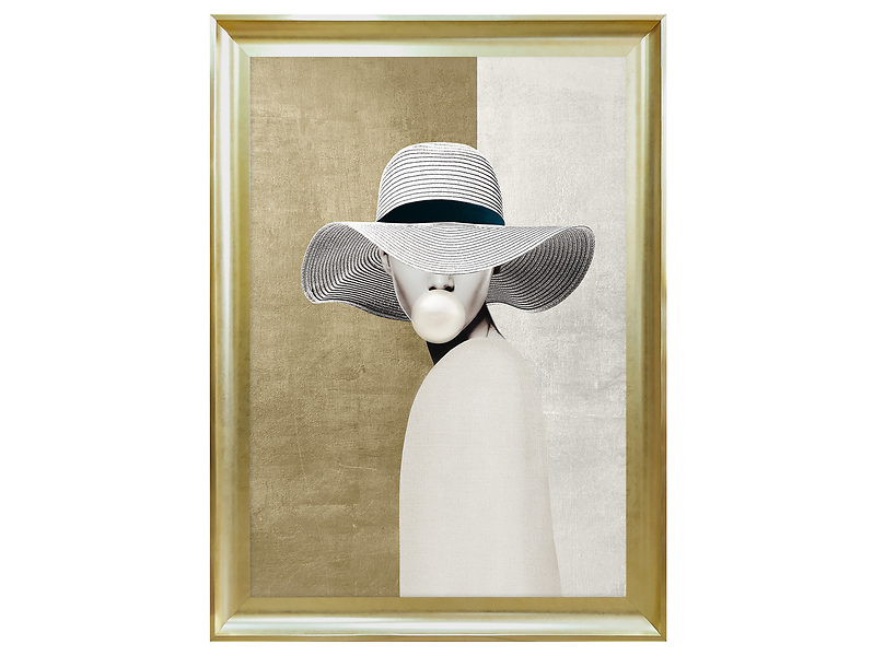 Obraz w ramie Elegant Woman With Balloon 58x78 cm 230503