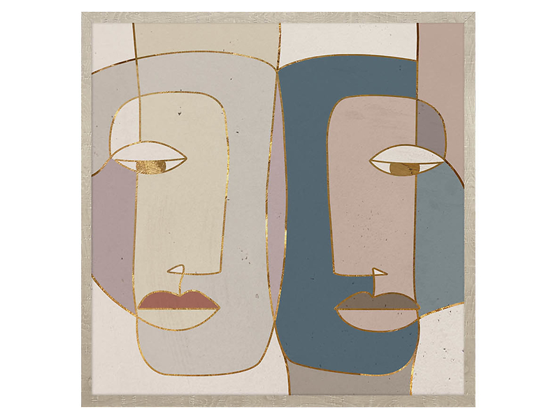 Obraz w ramie Face to Face 73x73cm 98960