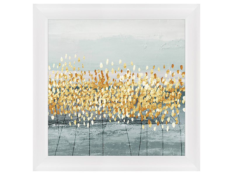 Obraz w ramie Golden Tree Leaves 83,5x83,5 cm 230468