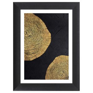 Obraz w ramie Golden Wood Line No. 2 65×85 cm 230333 Obraz w ramie Golden Wood Line No. 2 65×85 cm 230333