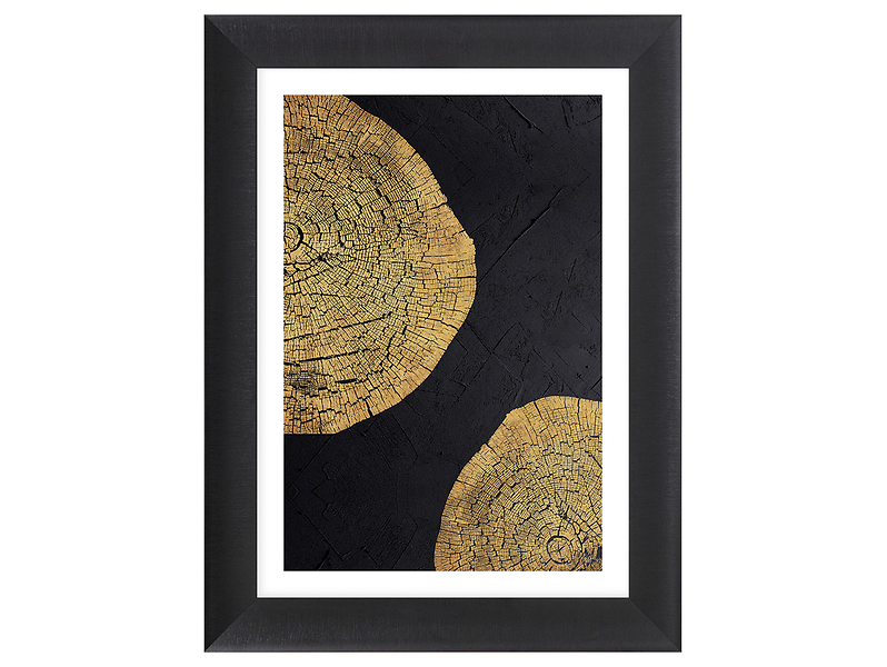 Obraz w ramie Golden Wood Line No. 2 65x85 cm 230333