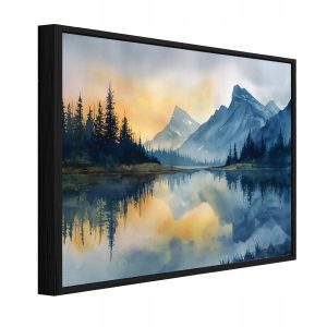 Obraz W Ramie Góry Niebieski Na Płótnie Do Sypialni Salonu 120×80 1097537 Obraz W Ramie Góry Niebieski Na Płótnie Do Sypialni Salonu 120×80 1097537
