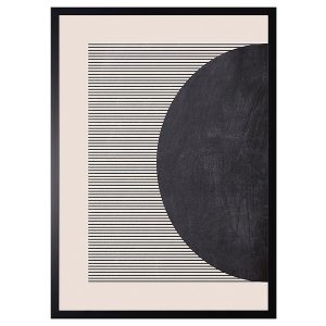 Obraz w ramie Half Circle White Line No. 1 53×73 cm 230322 Obraz w ramie Half Circle White Line No. 1 53×73 cm 230322