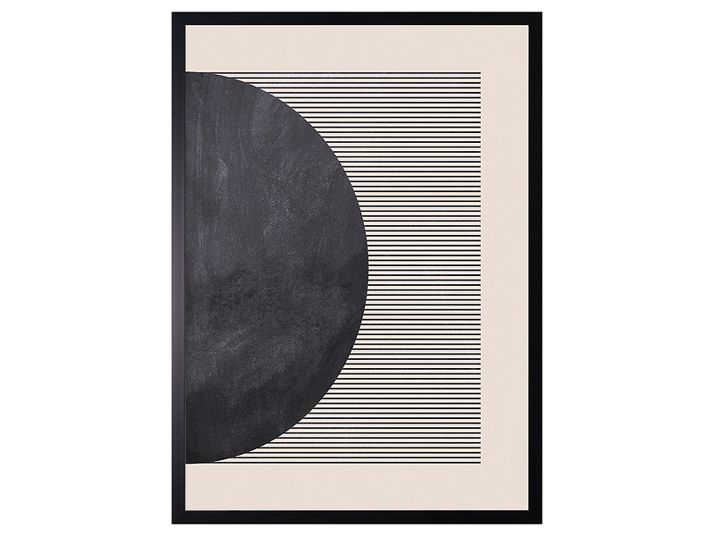 Obraz w ramie Half Circle White Line No. 2 53x73 cm 230323