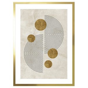 Obraz w ramie Half Circles Abstract 53×73 cm 230554 Obraz w ramie Half Circles Abstract 53×73 cm 230554