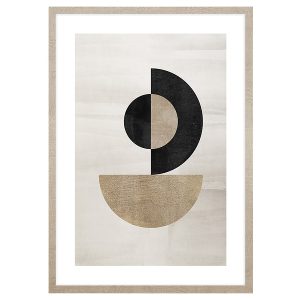 Obraz w ramie Half Circles Zen 53×73 cm 230548 Obraz w ramie Half Circles Zen 53×73 cm 230548